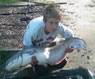 I went fishing after I finished school and I put my bait in. I was there for approximatley 10 minute and my rod screamed off and I had this 35lb 1 oz catfish.