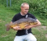 This mirror carp was caught at around 730 in the morning on a mixed chopped boilie 